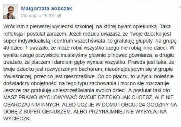 Sprawa Małgorzaty Sobczak