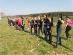 Młodzież z ZSP w Sławie na drużynowych biegach przełajowych